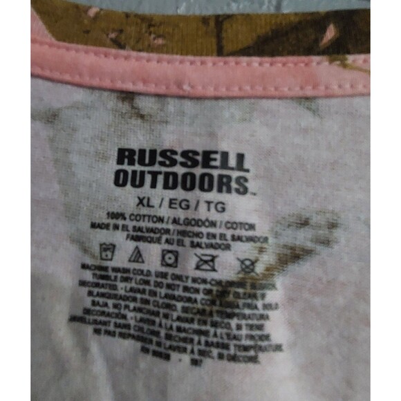 russell outdoors camo shirt Women's XL 100% Cotton, 20 Inch Of Armp To Armp,... - Picture 2 of 9